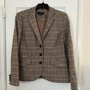 Talbots Wool Plaid Blazer